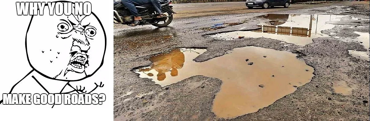 SUVs can handle potholes better than sedans.
