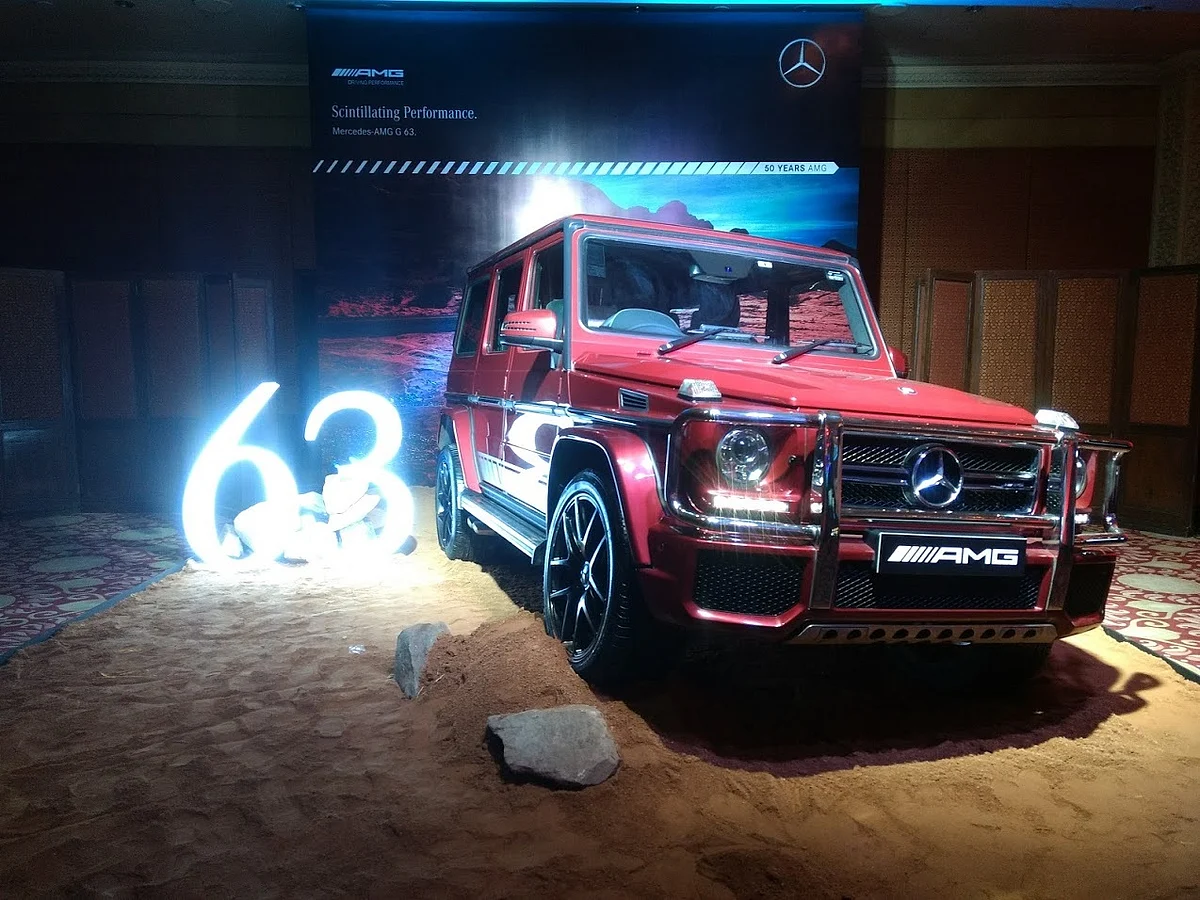 Mercedes G63 AMG looks quite intimidating on the road.