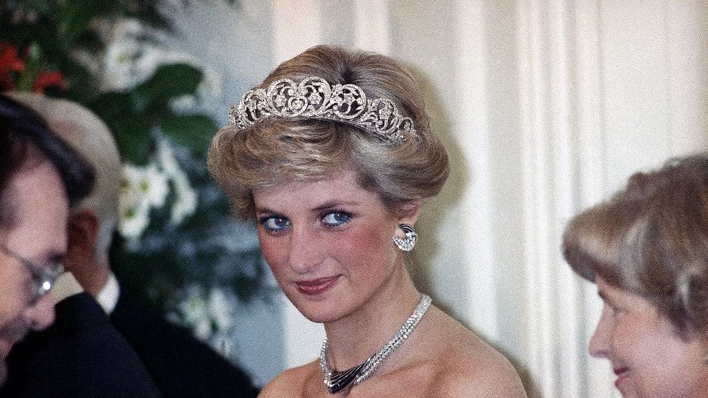 Princess Diana in an evening reception given by by West German President Richard Von Weizsacker, 1987. Image used for representation purposes.&nbsp;