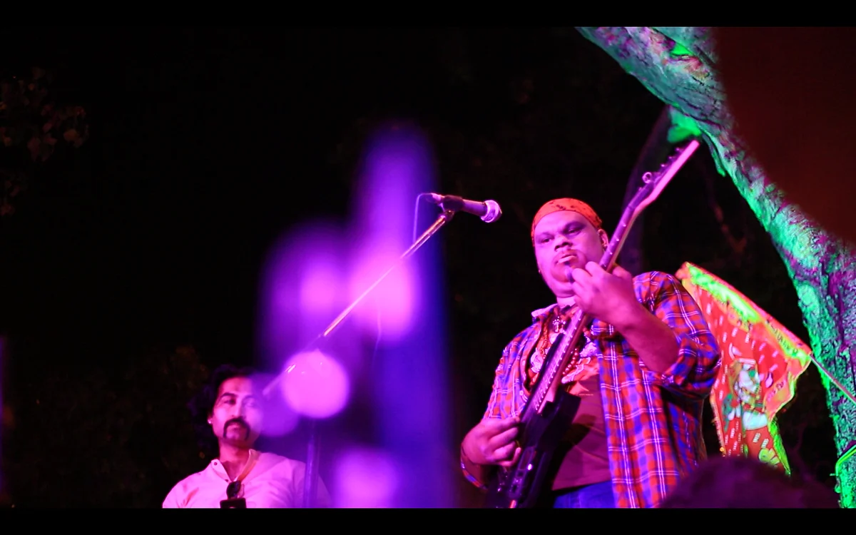 Sumit performs at Prachin Hanuman Mandir in New Delhi.