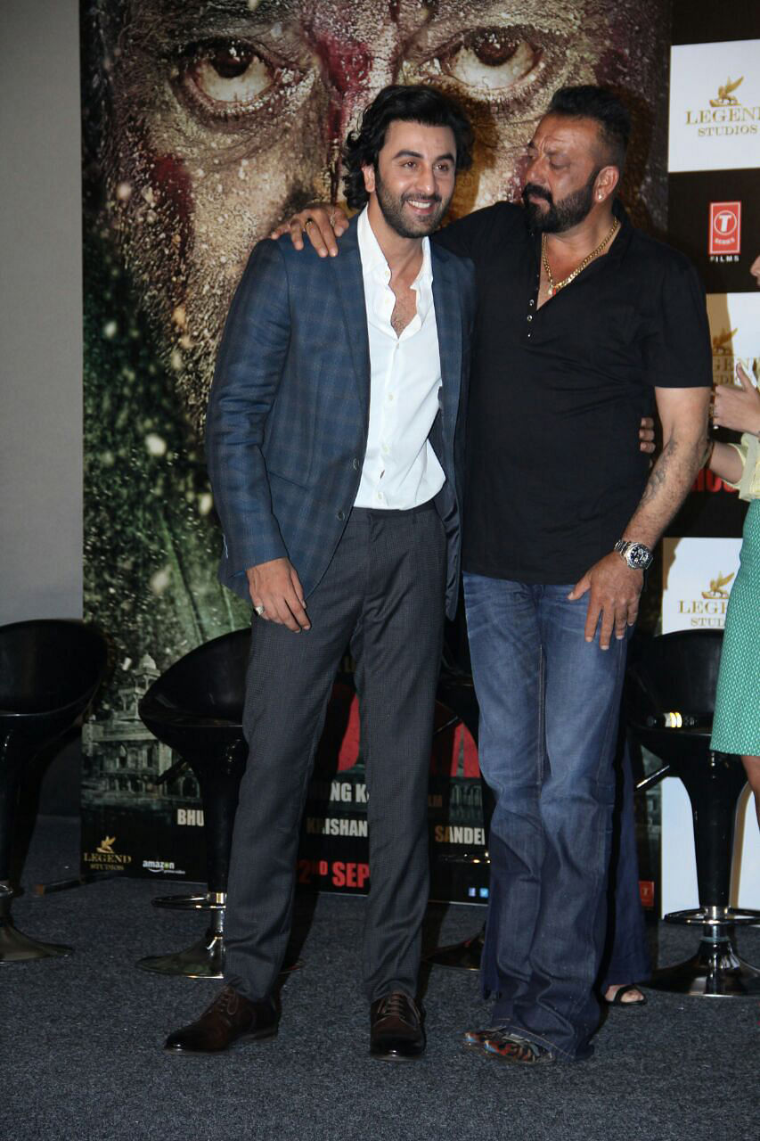 Ranbir Kapoor launched the trailer with Sanjay Dutt. Check out the pics!