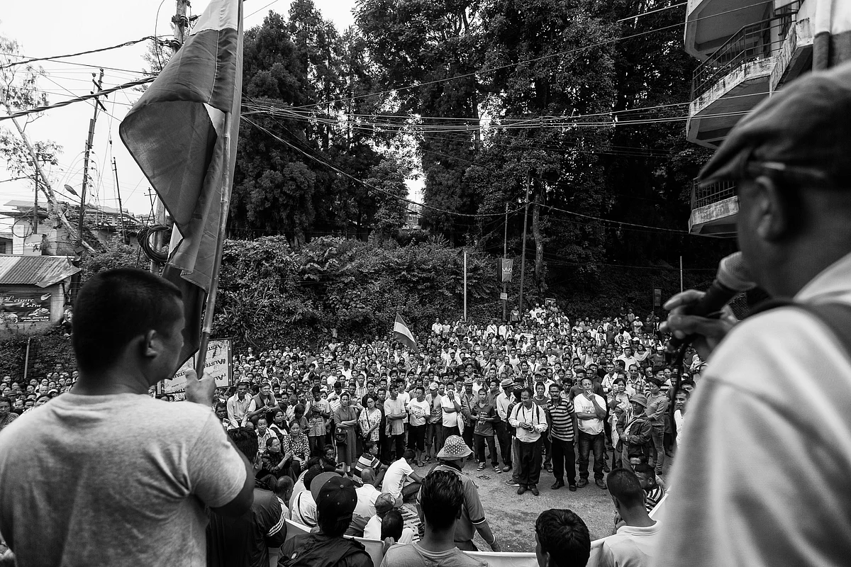 Rally in Kalimpong.