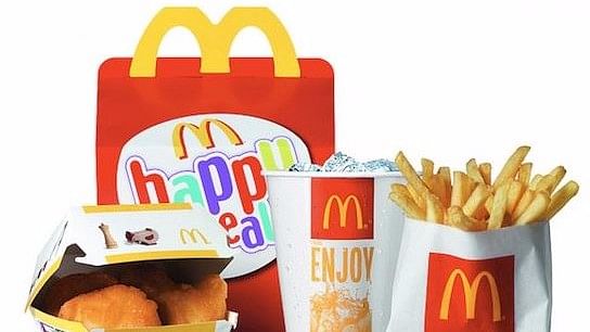 McDonald’s happy meal.&nbsp;
