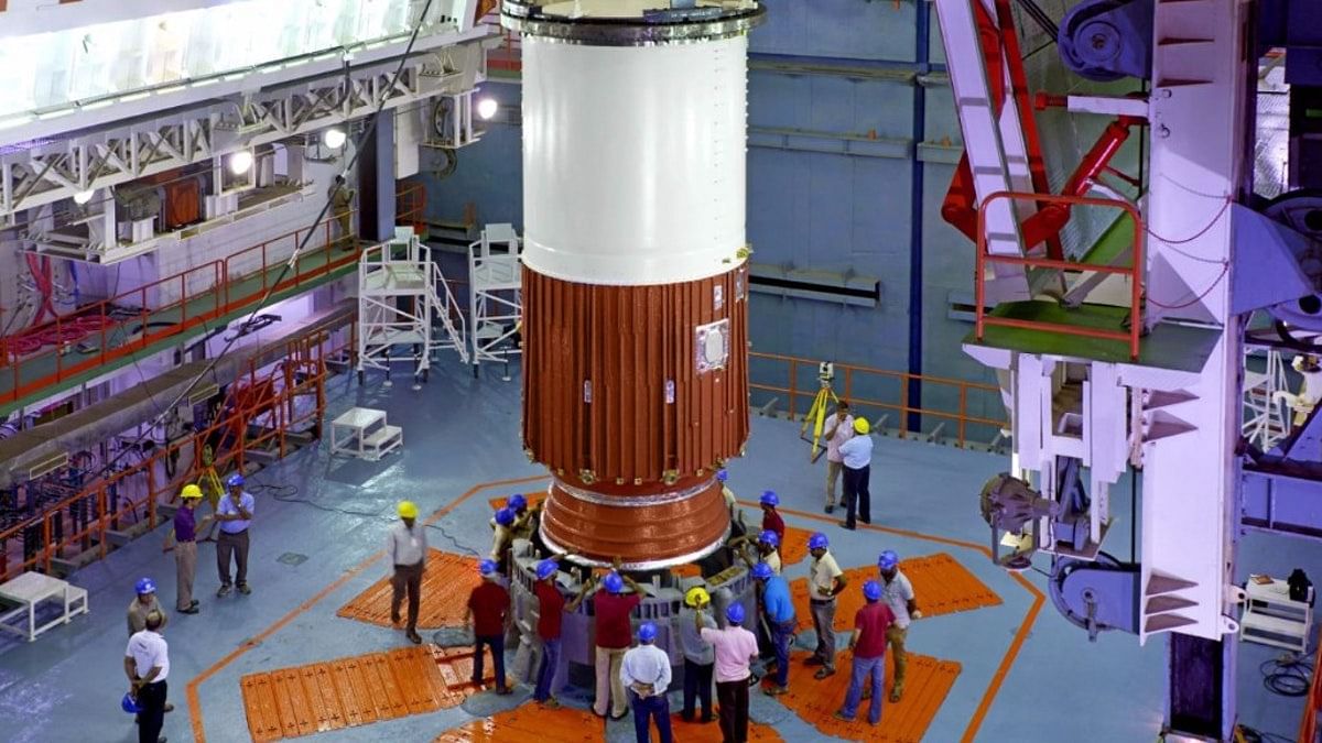

ISRO getting ready for the launch of the IRNSS-1H satellite.