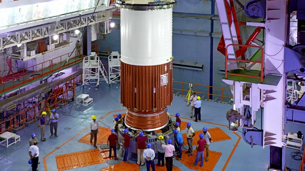 File photo of ISRO getting ready for the launch of the IRNSS-1H satellite. 