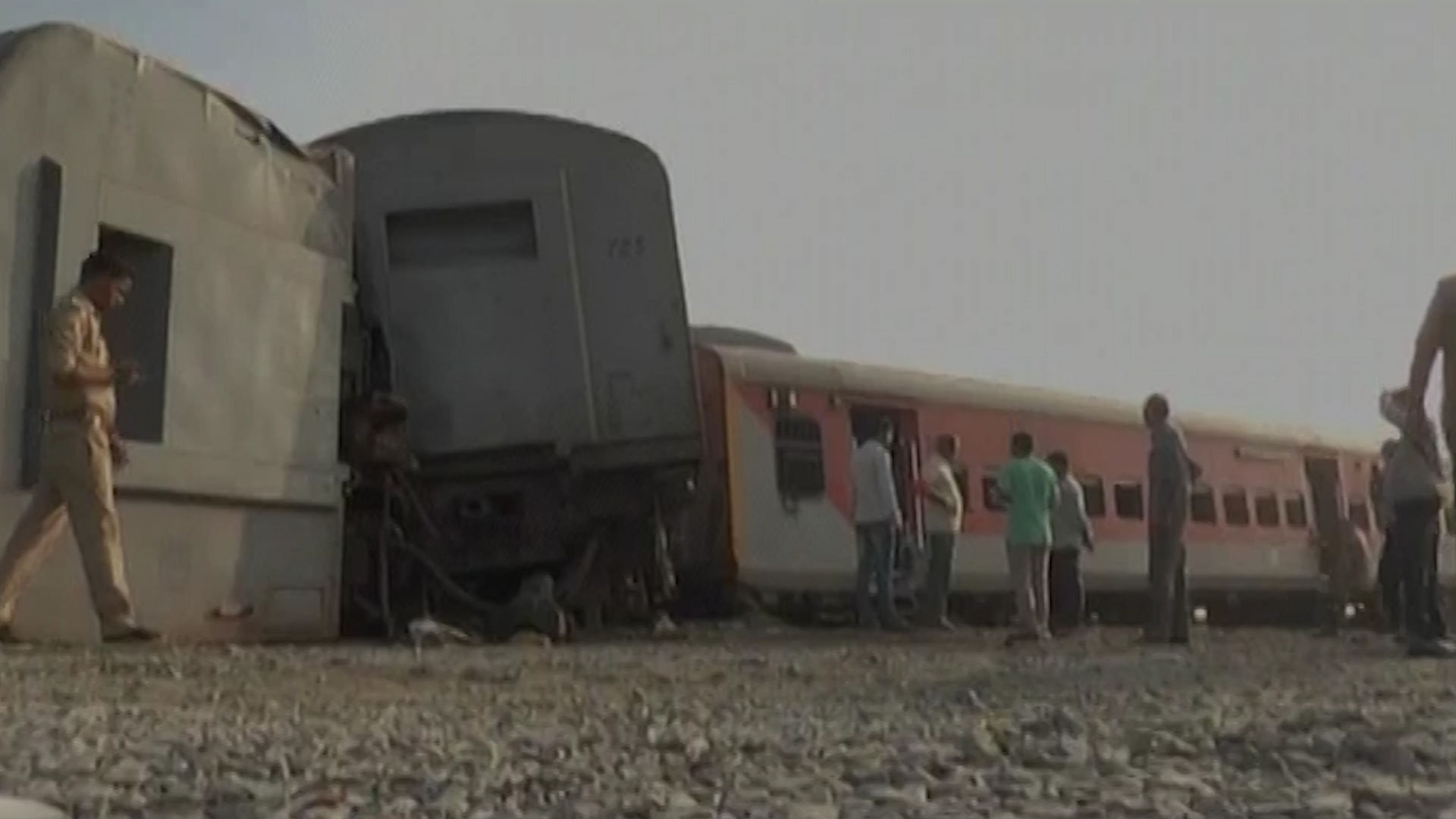 NDRF team at Kaifiyat express train derailment site on Wednesday