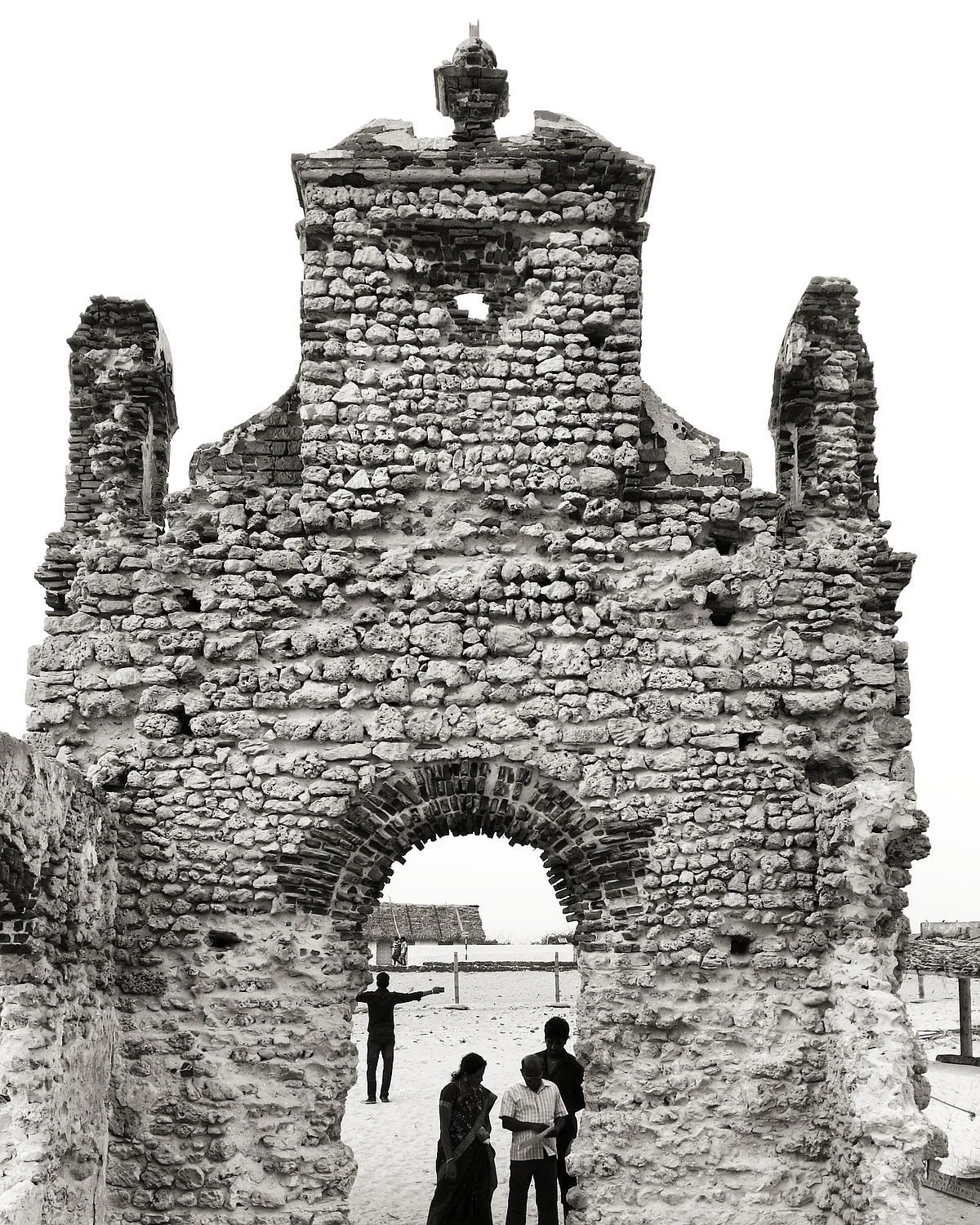 Abandoned chapel in Dhanushkodi.