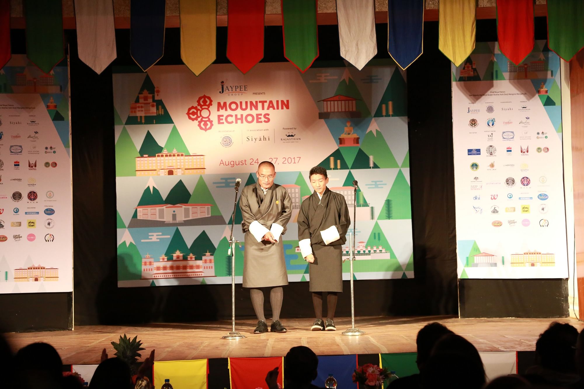 His Excellency Lyonchhen Tshering Tobgay along with 16 year old student Dorji Gyeltsen.