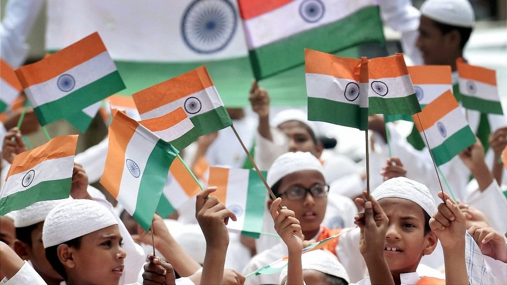  Students wave the Indian Tricolour. Image used for representation purpose. &nbsp;