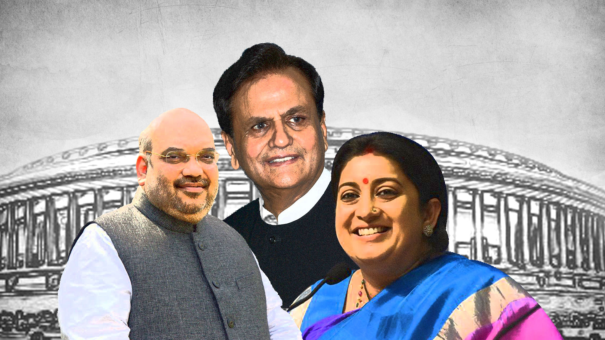 Amit Shah, Smriti Irani and Ahmed Patel have won Rajya Sabha seats from Gujarat.&nbsp;