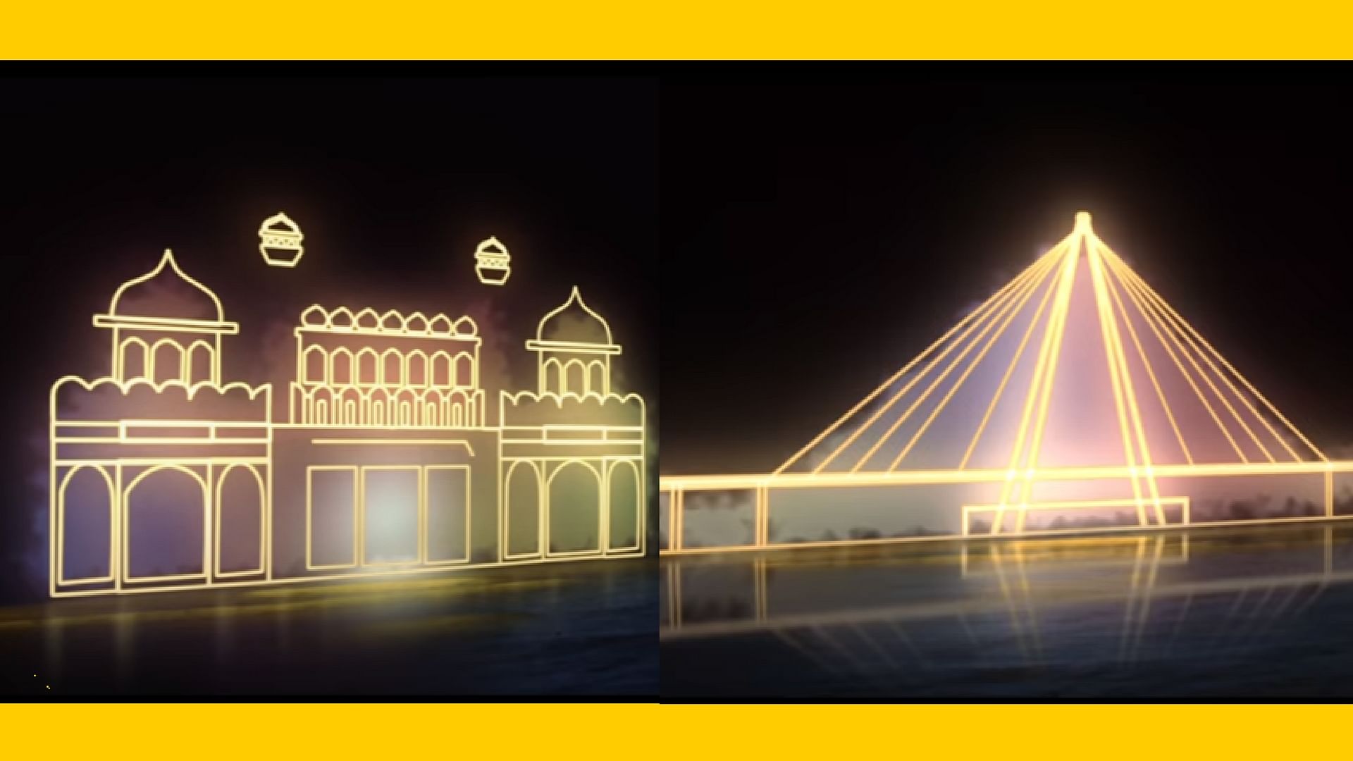 Stunning light paintings of the Red Fort and Bandra-Worli Sea Link