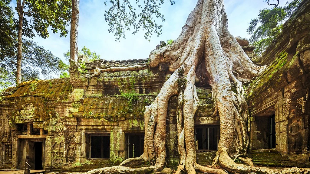 Angkor Wat, Cambodian Temple. 