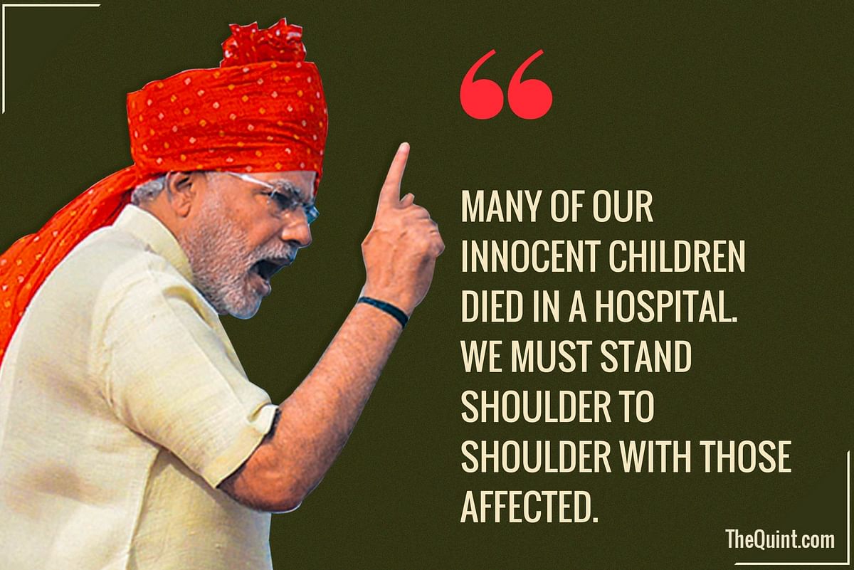 From mob lynchings to Kashmir and Gorakhpur- here are the highlights of PM Modi’s I-Day speech.