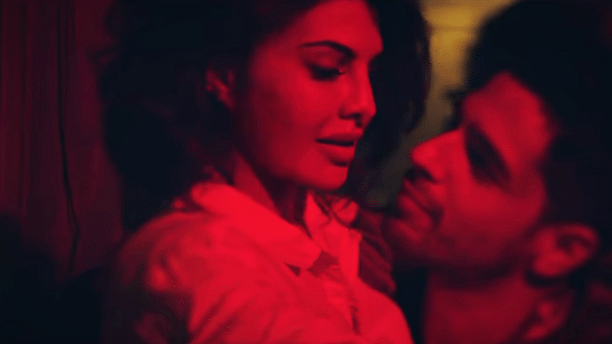 Sidharth and Jacqueline smoking chemistry in the song <i>Bandook Meri Laila.</i>