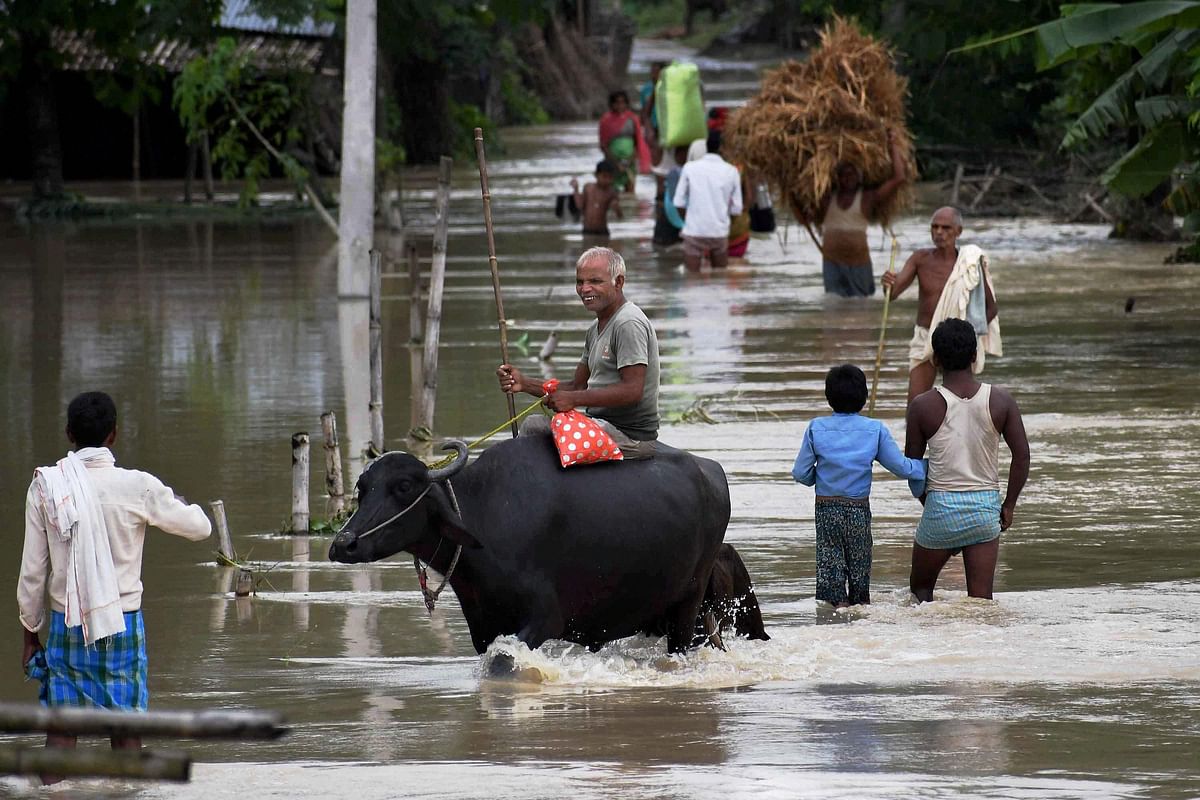 An estimated 73.44 lakh people have been affected by the floods so far.