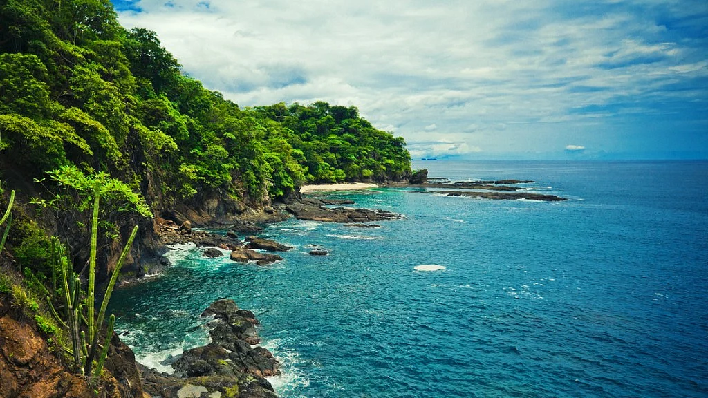 Costa Rica coastline. 