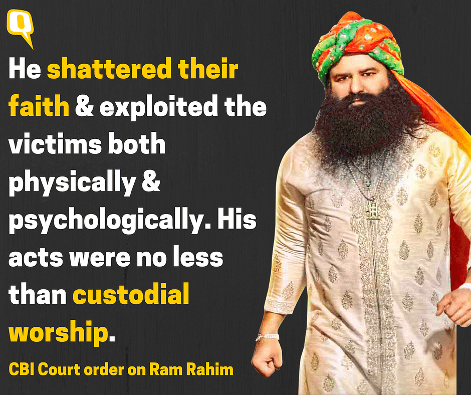 The judge Jagdeep Singh, in his court order, reasoned why the godman was granted two decades in the prison.