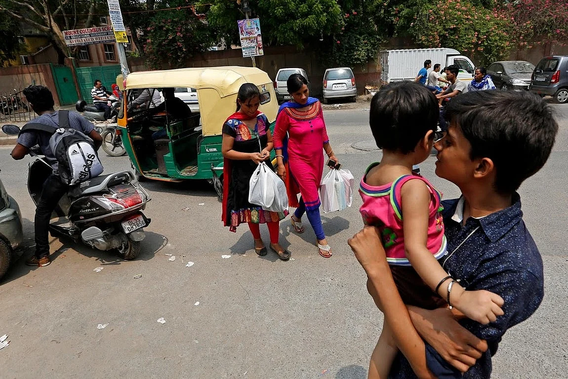 Mehrunnisha during a shopping expedition before Eid.