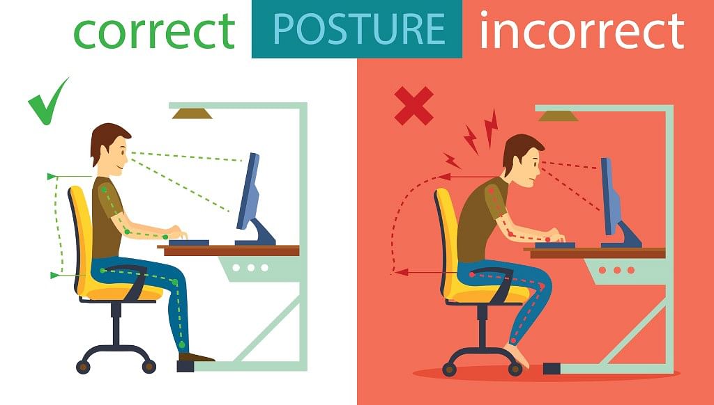 Know how to relieve the pain in your back, neck, and wrists while sitting at your desk in office