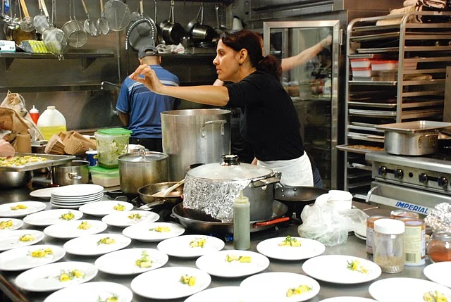 The chef at work.