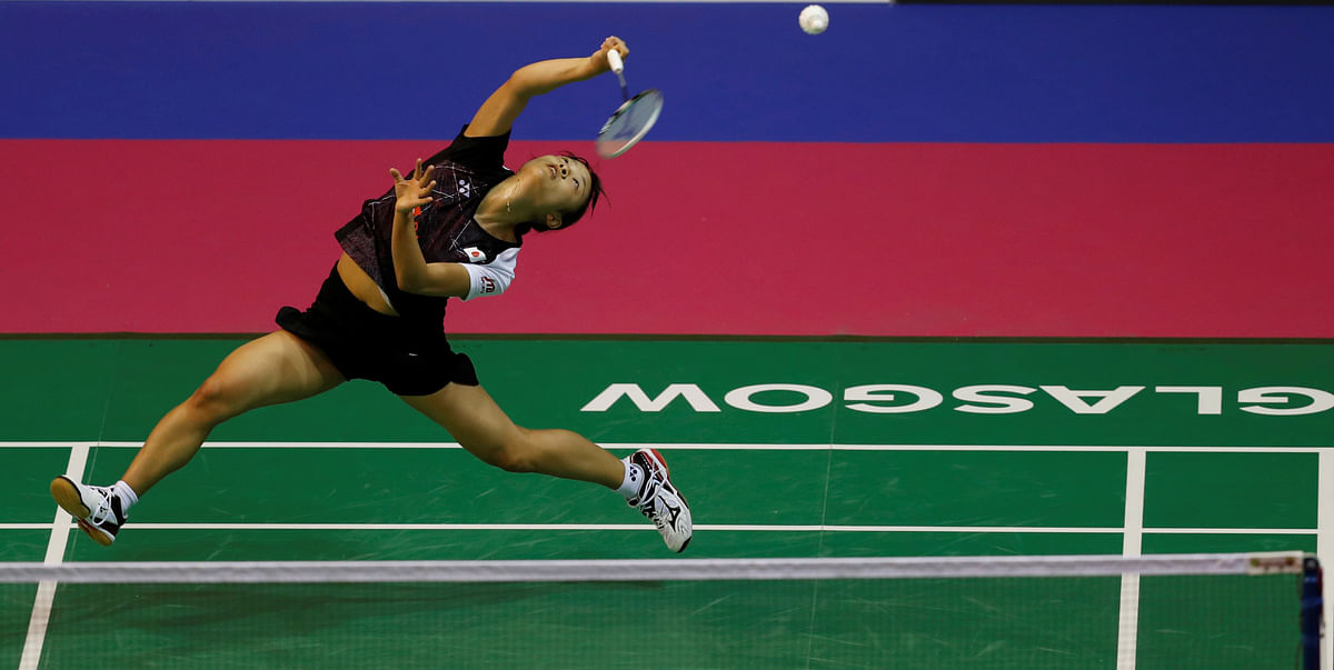 Saina Nehwal lost to Japan’s Nozomi Okuhara in the semi-final of the World Badminton Championships in Glasgow.
