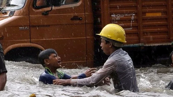 Floods wrecked havoc in Mumbai on Tuesday. 