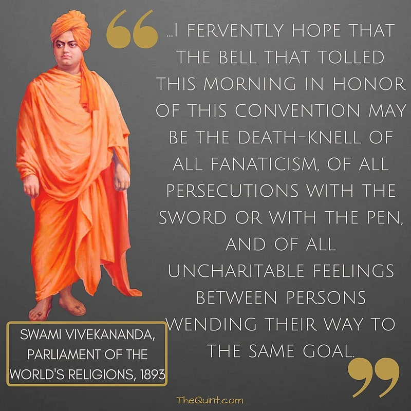 Swami Vivekananda: The Man Who Propagated Tolerance 128 Years Ago