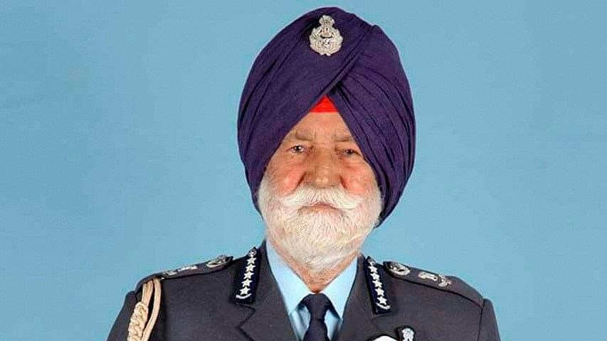 File Photo of Marshal of Indian Air Force Arjan Singh.