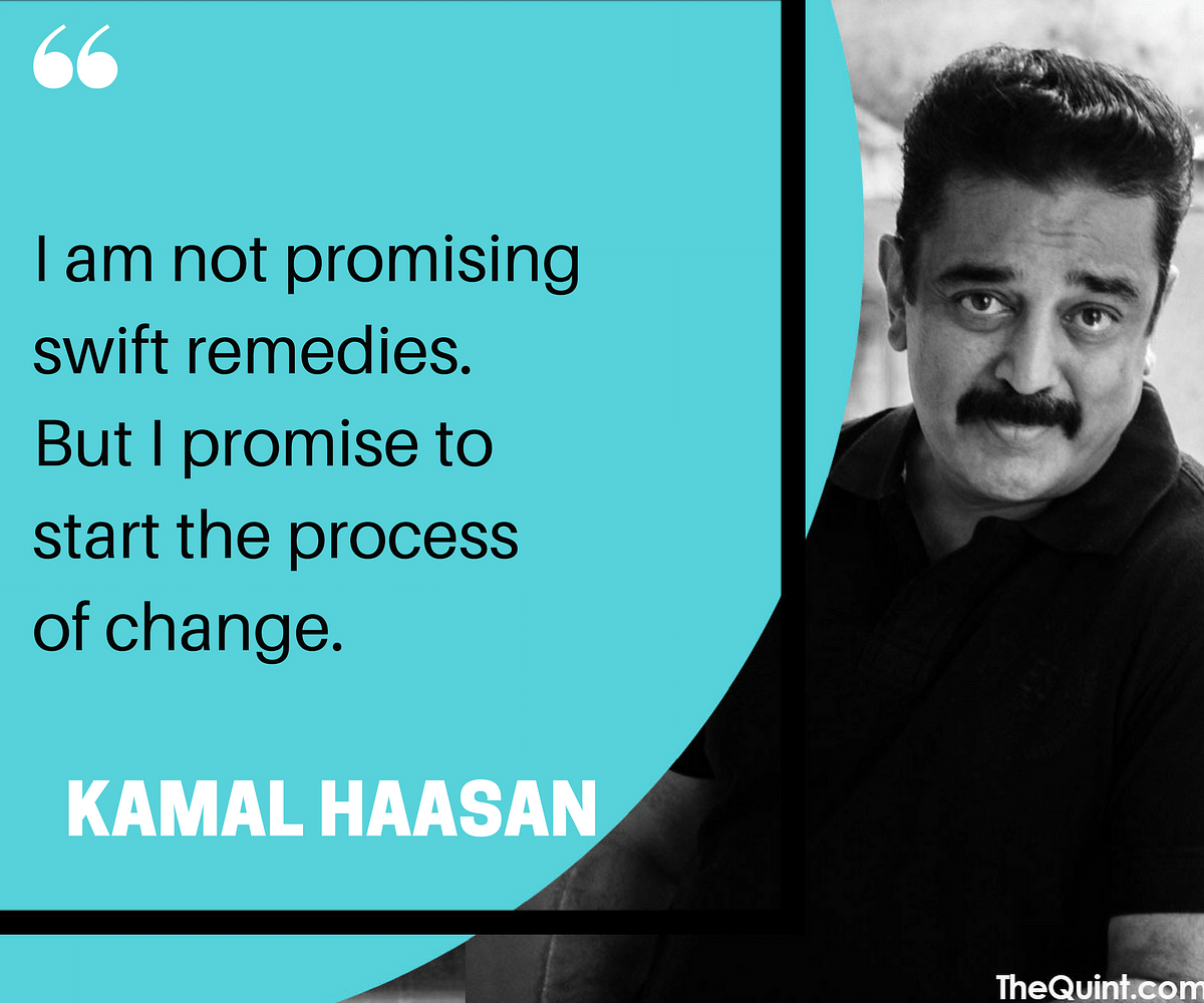 “I will not enter politics in haste. If Rajnikanth enters politics, I will join hands with him,” said Kamal Haasan. 
