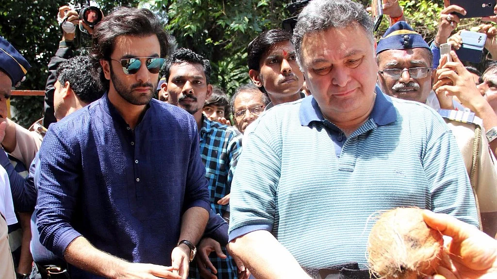 Ranbir and Rishi Kapoor. 