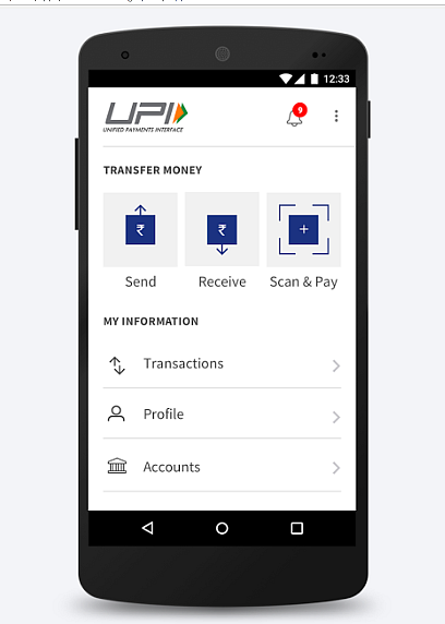 BHIM offers scan & pay.