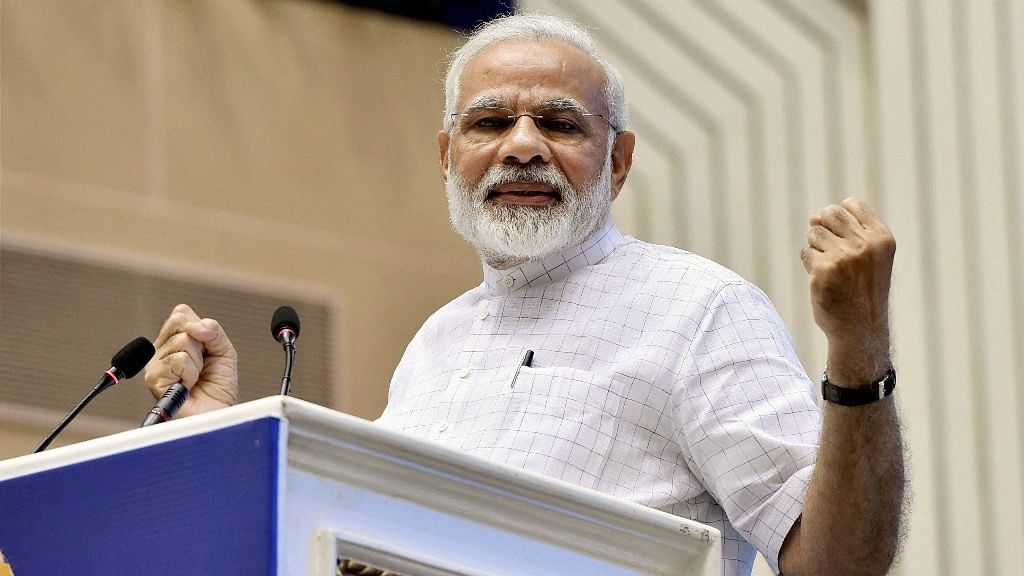 Prime Minister Narendra Modi addressed a gathering of students on the theme of ‘Young India, New India’.
