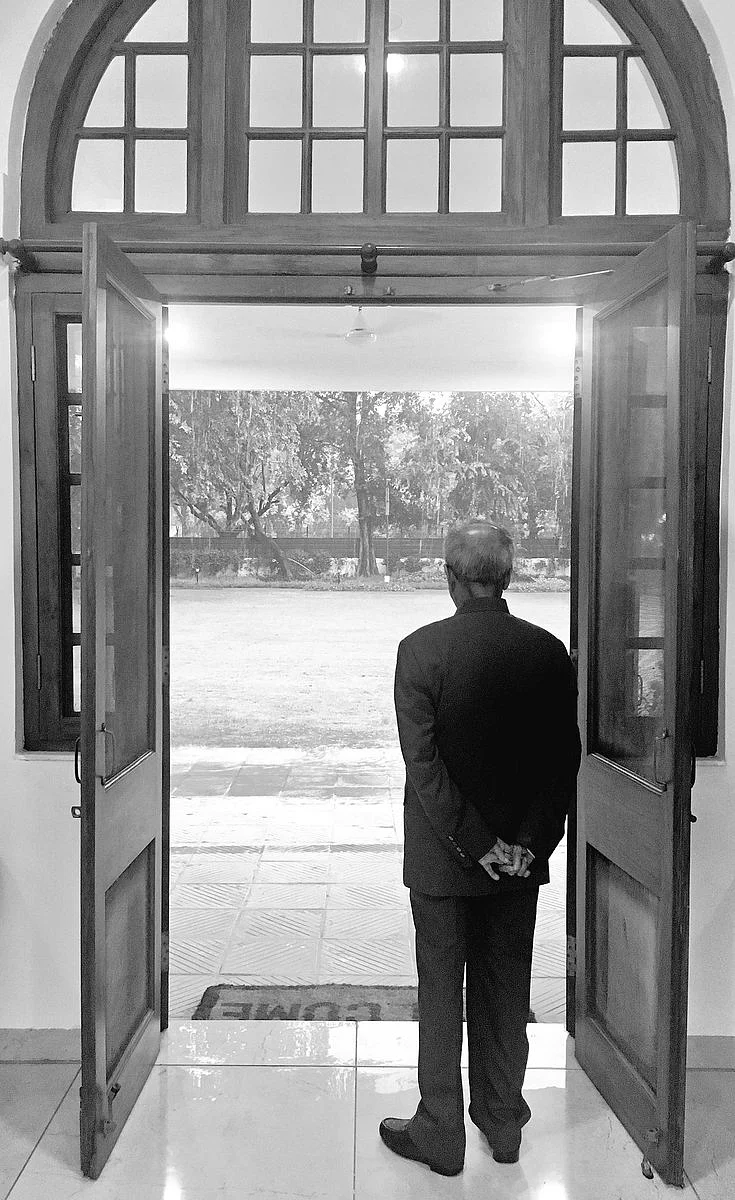 ‘I will take some time to adjust at this age,’ Pranab Mukherjee at his current residence in New Delhi.
