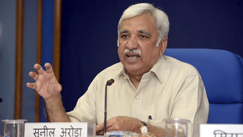 Former bureaucrat Sunil Arora was on Thursday appointed Election Commissioner, the law ministry said.
