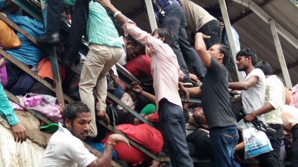 A stampede broke out at Mumbai’s Elphinstone station’s foot-over-bridge.