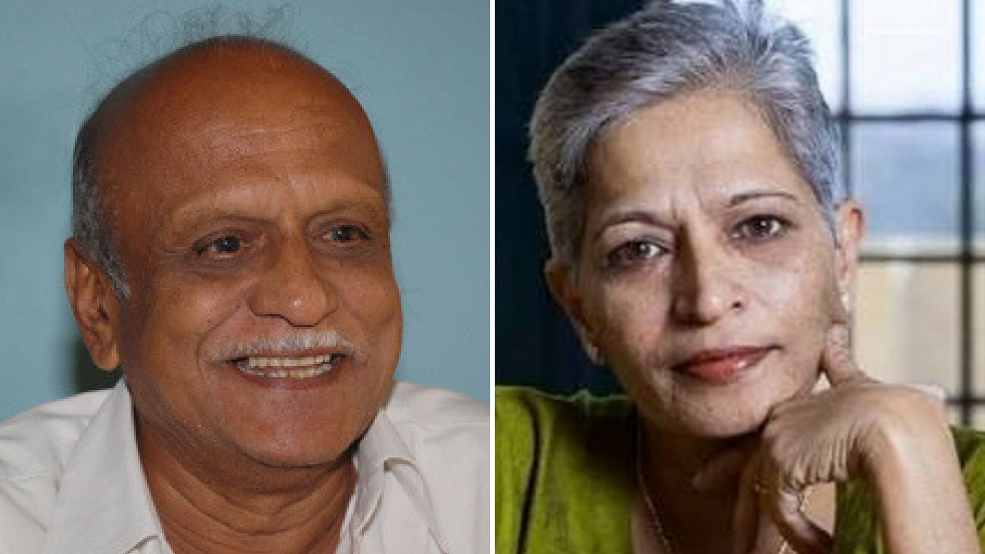 MM Kalburgi (left) and Gauri Lankesh (right).