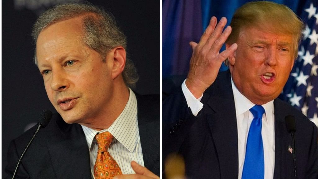 US President Donald Trump (right) and Kenneth Juster, the next likely US Ambassador to India.
