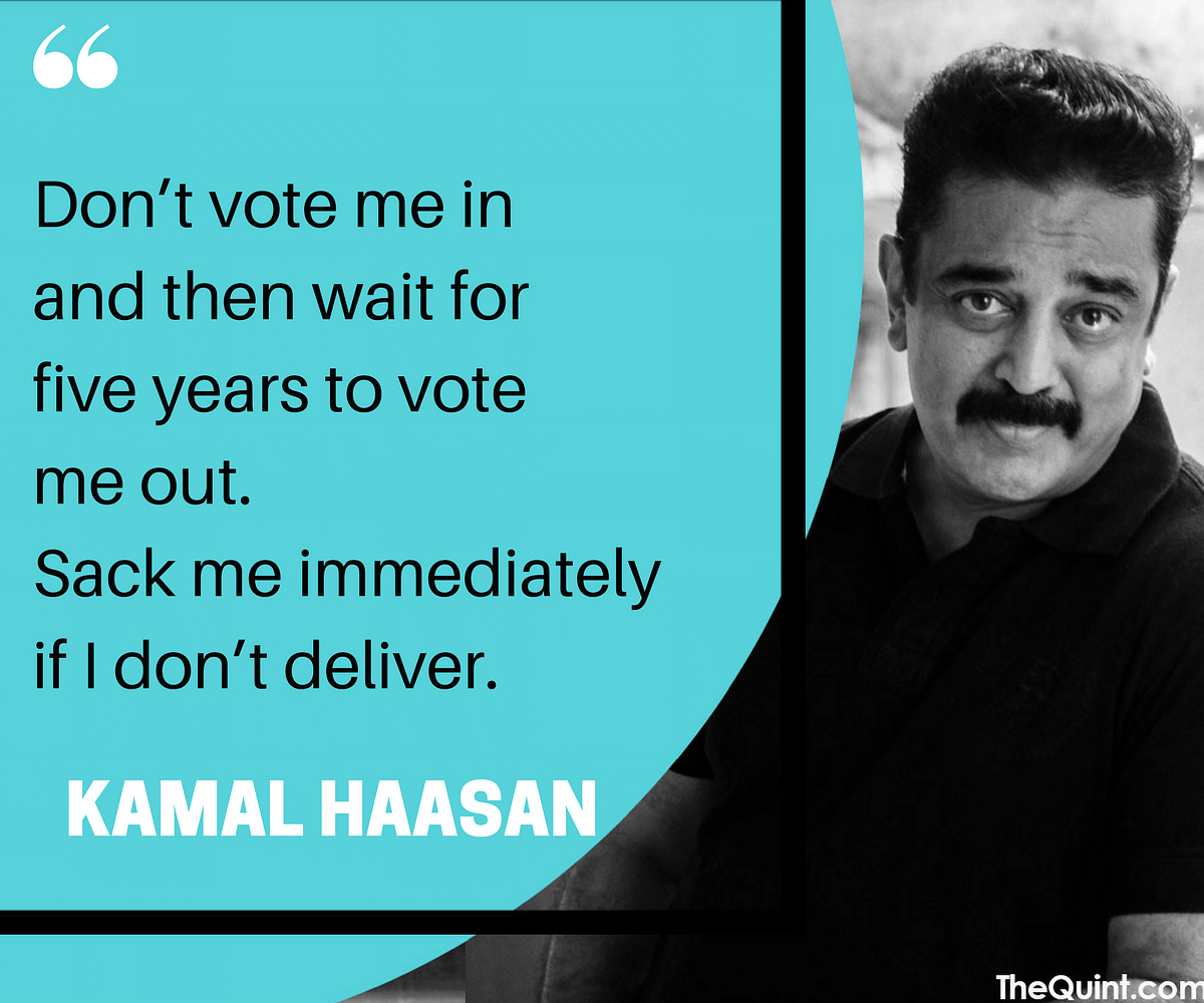 “I will not enter politics in haste. If Rajnikanth enters politics, I will join hands with him,” said Kamal Haasan. 