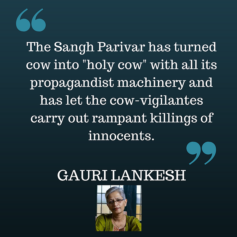 Gauri Lankesh, the Voice of Dissent, Stood for Free Speech