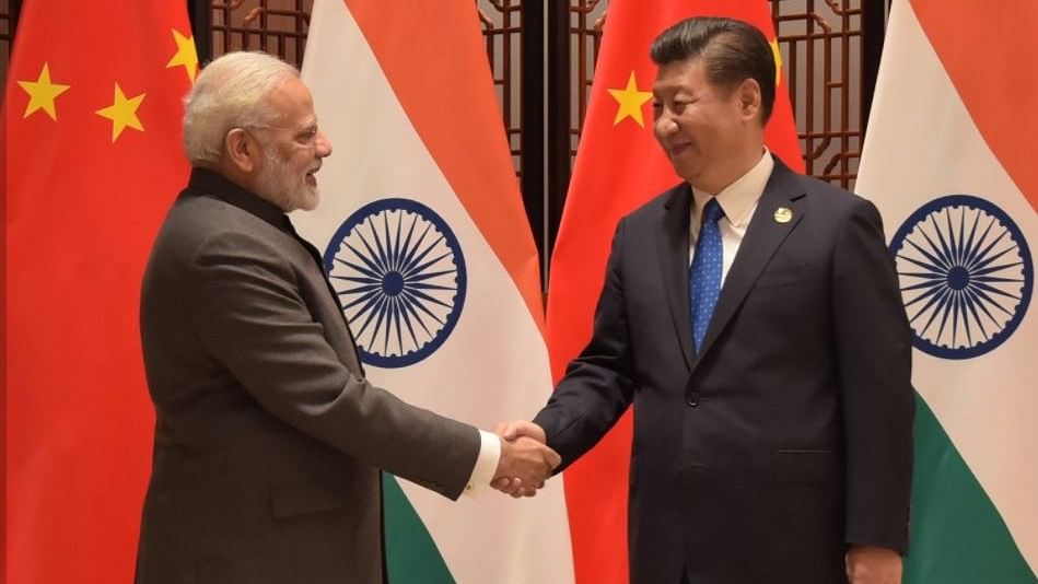 File image of Indian Prime Minister Narendra Modi and Chinese President Xi Jinping.