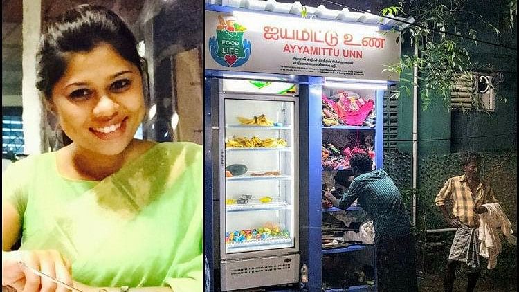 Ayyamittu Unn is a community fridge and donation counter set up on 20 August by orthodontist Dr Issa Fathima Jasmine.