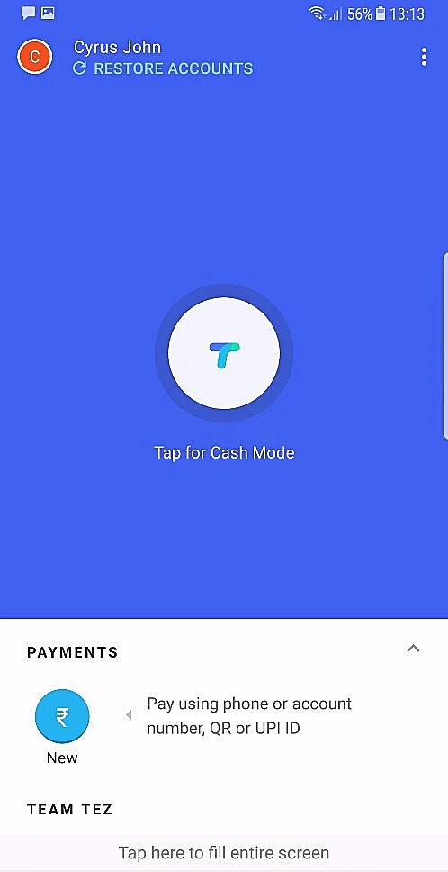 Tez is a digital payment app from Google