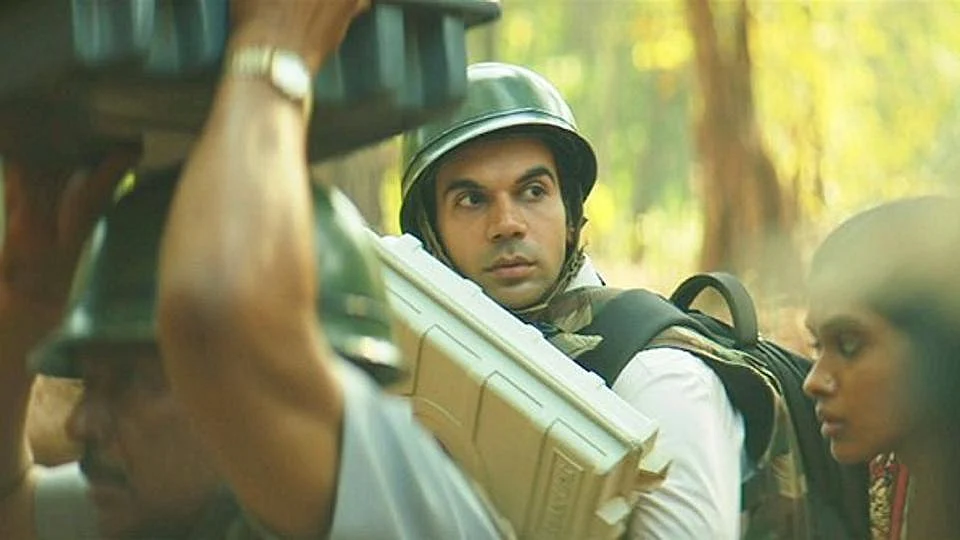 Rajkummar Rao in<i> Newton</i>. 
