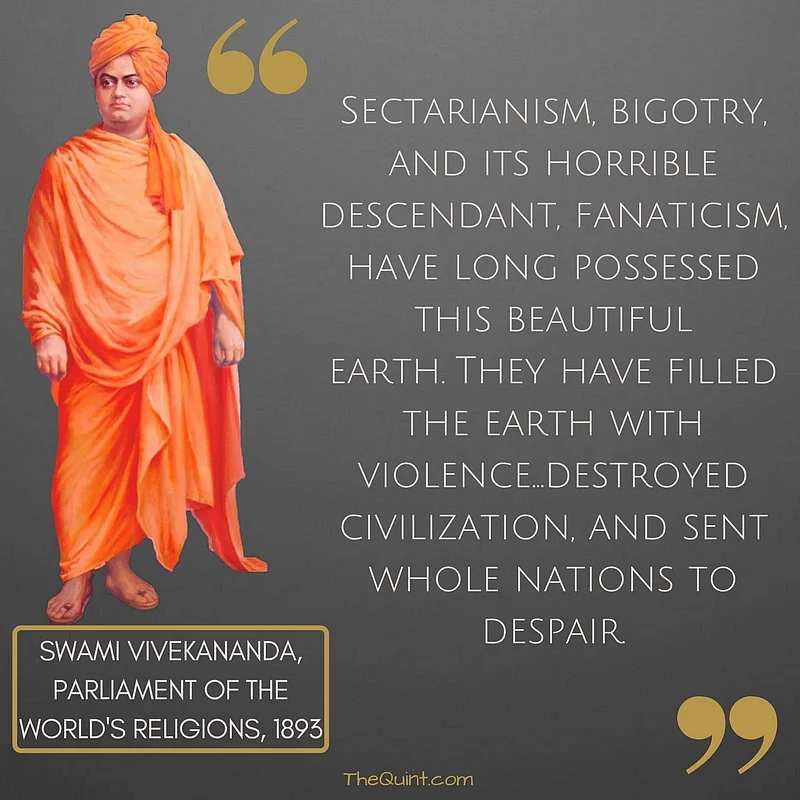 Swami Vivekananda: The Man Who Propagated Tolerance 128 Years Ago