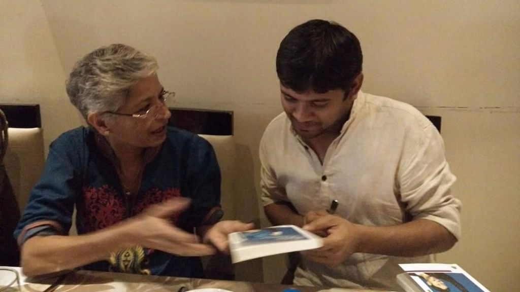 “She was like my mother”, Kanhaiya Kumar remembers Gauri Lankesh. An old photo of the two of them together.