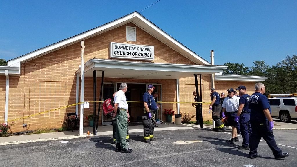 The Burnette Chapel Church of Christ where the shooting took place.&nbsp;