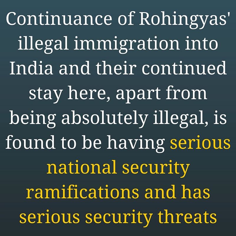 

The government told Parliament that more than 14,000 Rohingyas, registered with the UNHCR, were staying in India.