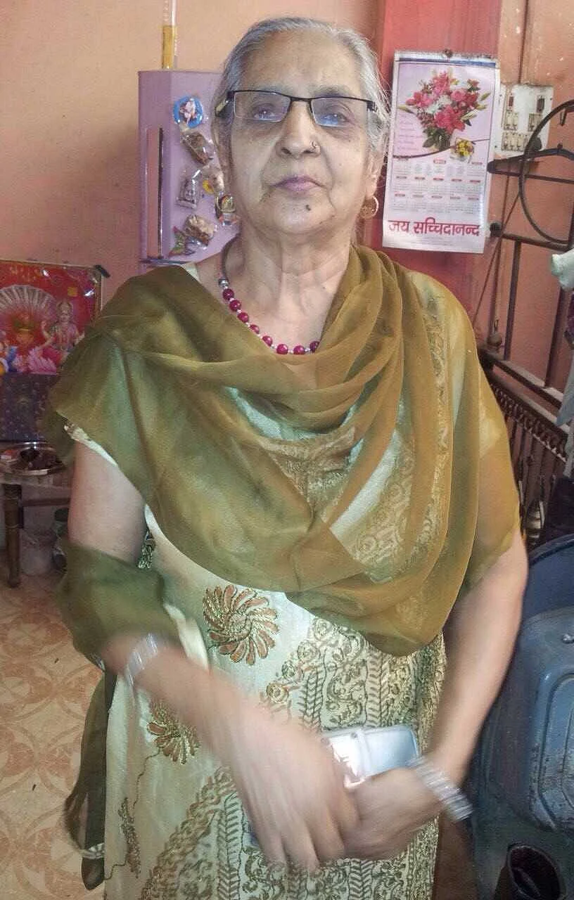Rajkumar Sharma’s mother who’s battling cancer.