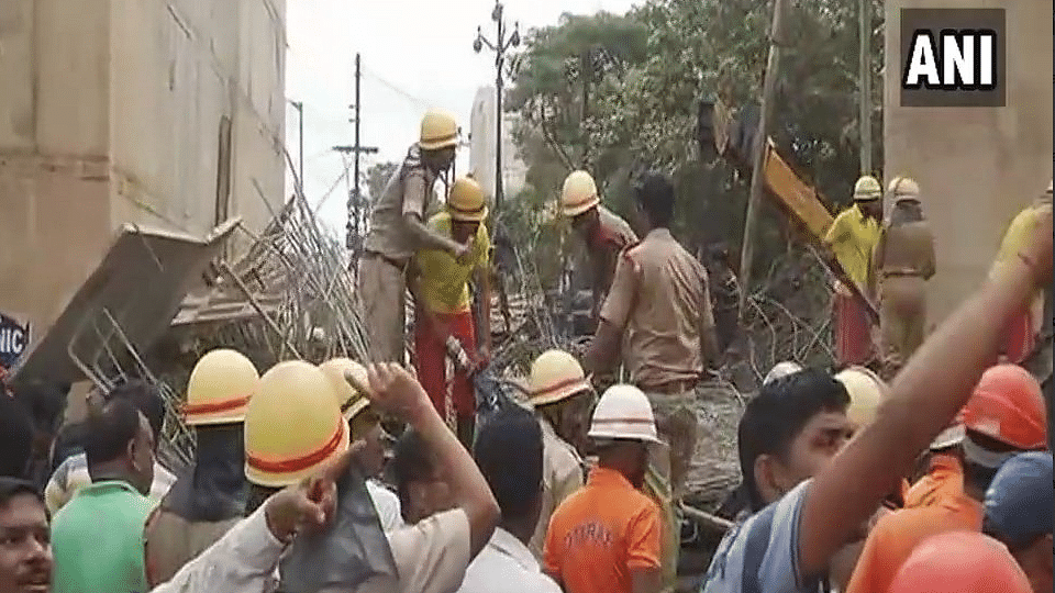 Five people are feared to be trapped under the debris. (Photo: ANI)