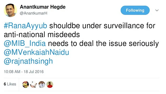 What Minister Anantkumar Hegde’s Tweets Tell Us About His Mindset